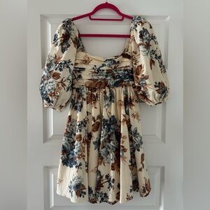 Emerson Poplin Puff Sleeve Mini Dress